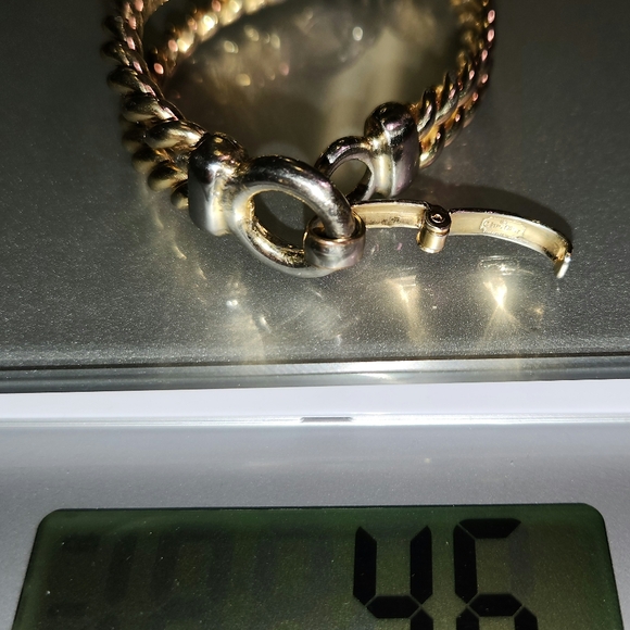 Chrisitan Dior Stamped ☆MCM☆ Gold Plated Bracelet *SOLID/HEAVY* - Picture 13 of 14